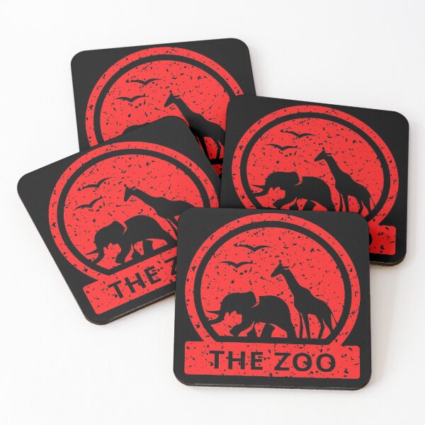 Item preview, Zoo Culture giraffe and elephant in the savanna designed and sold by OneTimeEngineer.