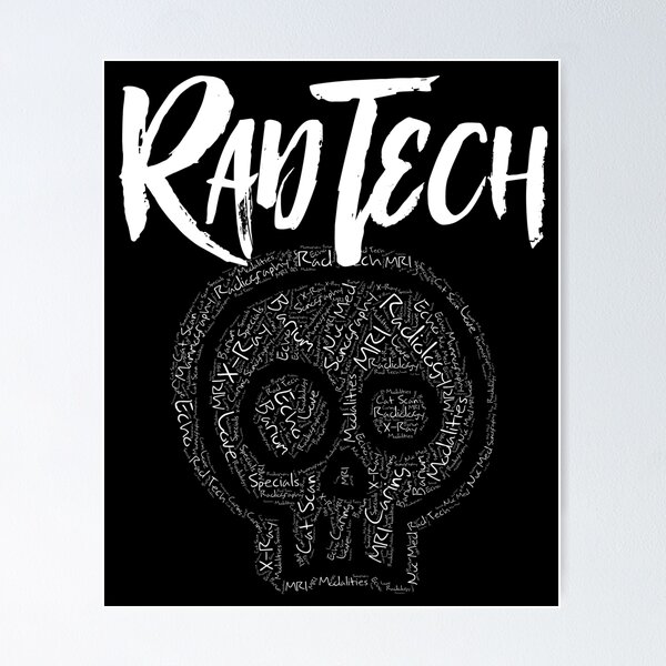 Item preview, Rad Tech Skull Radiology Technologist Terms designed and sold by GriffsGraphix.