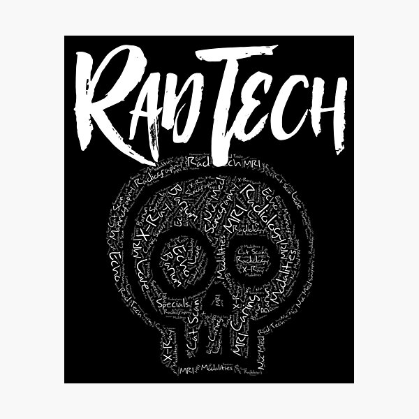 Item preview, Rad Tech Skull Radiology Technologist Terms designed and sold by GriffsGraphix.