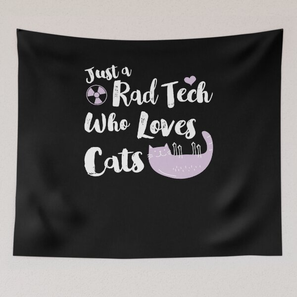 Item preview, Just A Rad Tech Who Loves Cats designed and sold by GriffsGraphix.