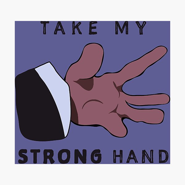 Scary Movie Take My Strong Hand Photographic Print By LeKrome Redbubble