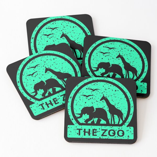 Item preview, Zoo Culture giraffe and elephant in the savanna designed and sold by OneTimeEngineer.