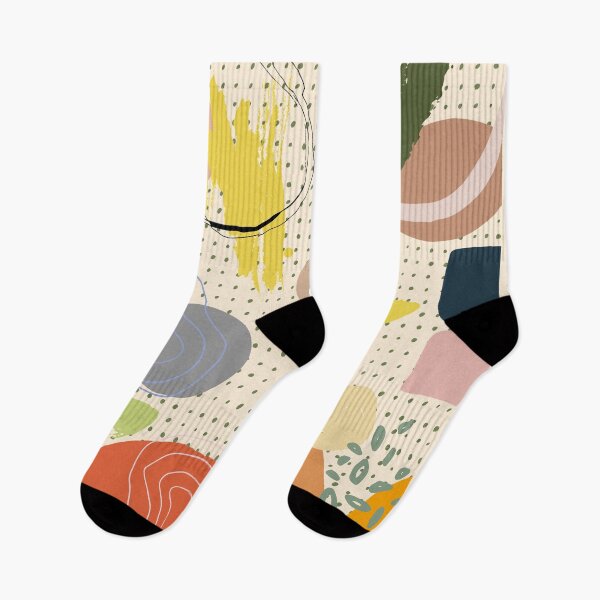 Item preview, Abstract Graph Paper Pattern Collage with Whimsical Construction Paper Cutouts & Doodles designed and sold by gimmesometees.