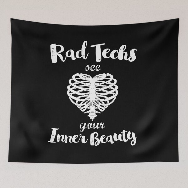 Item preview, Rad Techs See Your Inner Beauty - Radiology Rib Cage Heart designed and sold by GriffsGraphix.