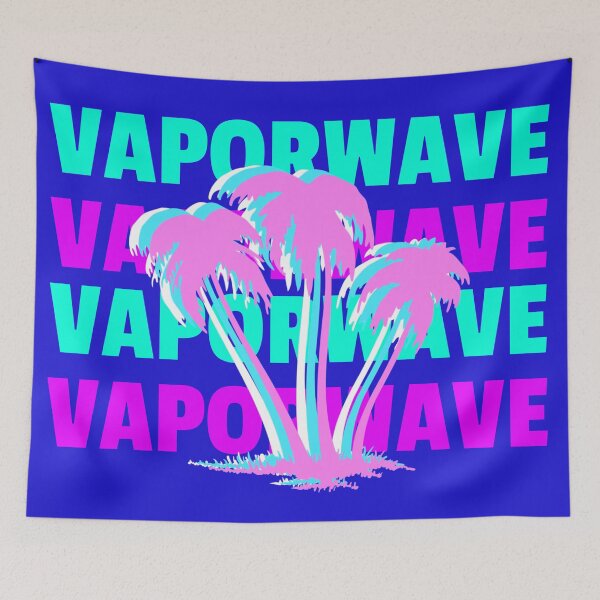 Item preview,  Vaporwave 90's Retro Palm Tree Gift Aesthetic Glitch Art designed and sold by VaporwaveAnime.