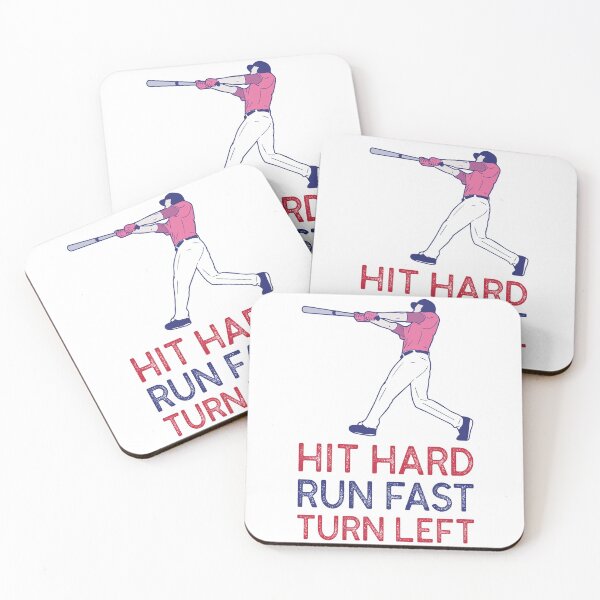 Item preview, Baseball Hit Hard, Run Fast, Turn Left designed and sold by QuantumDesigns.