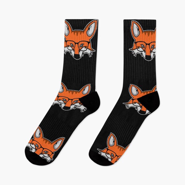 Item preview, Smart nerdy fox with eyeglasses designed and sold by redshirtz.