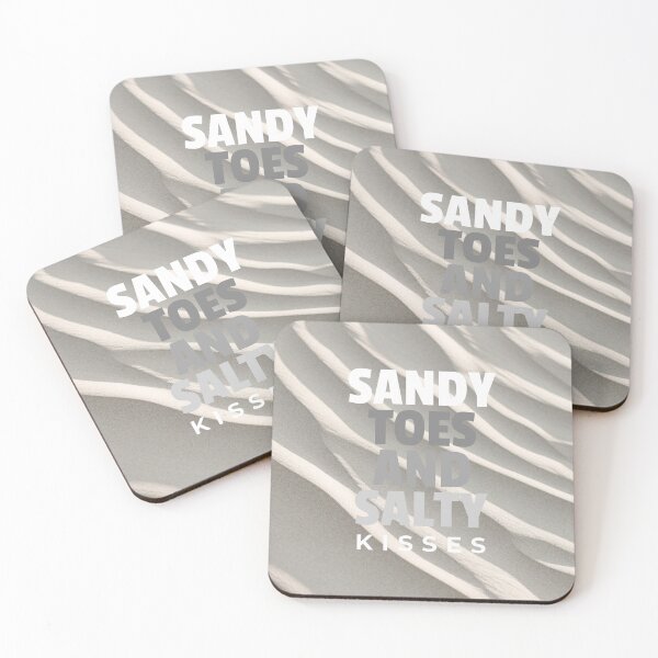 Item preview, Beach sand, Sandy toes and salty kisses designed and sold by BeebopGraphics.