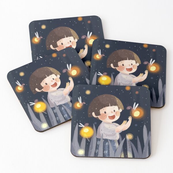 Item preview, Fireflies in the summer night designed and sold by lisasaputra.