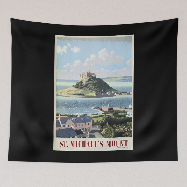 Item preview, Railway Poster St Michaels Mount designed and sold by stickart-marek.