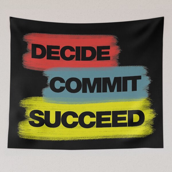 Item preview, Decide Commit Succeed designed and sold by HebHenderson.