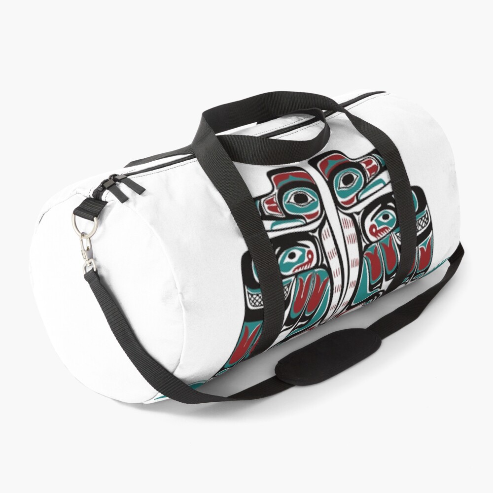 Northwest Native Art Haida Tlingit Thunderbird Duffle Bag