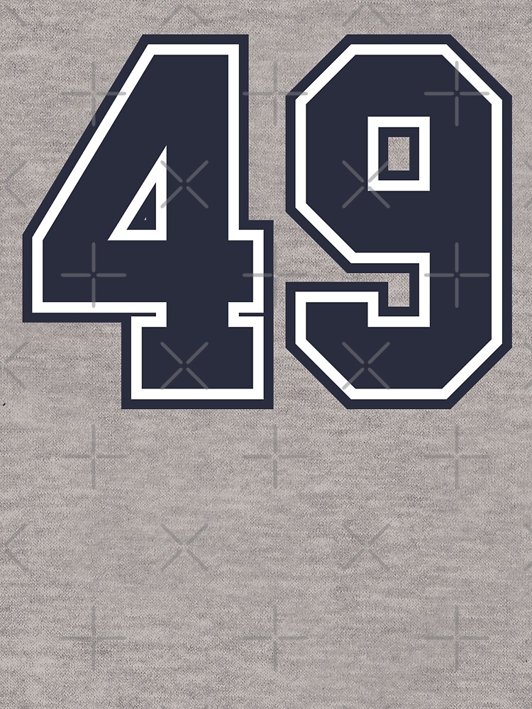 Fourty-Nine Purple Jersey Number Sports 49 Sticker for Sale by  HelloFromAja