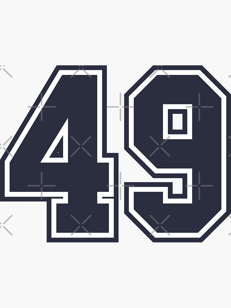 49 Sports Number Fourty-Nine | Sticker