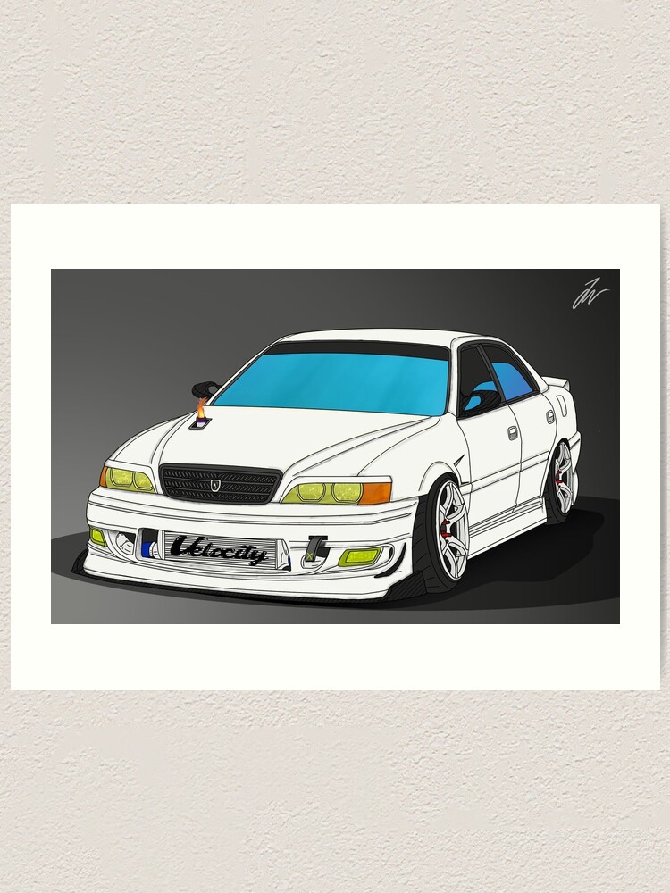 Toyota Chaser Jzx100 Print Art Print By Velocity Prints Redbubble