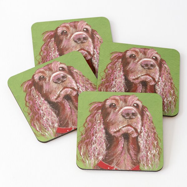 Item preview, DOG: Irish Setter *Annie*~Pop Art~Original Painting~LilyKoArt designed and sold by Spinning Plates 360.