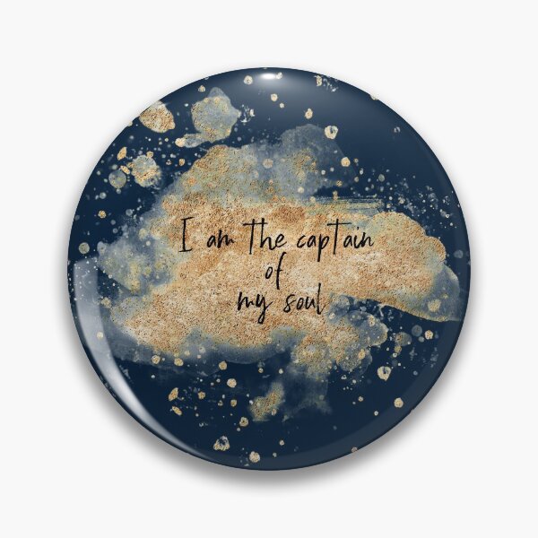Item preview, I Am the Captain of My Soul, Watercolor Celestial Stardust designed and sold by PinkLotusArt.