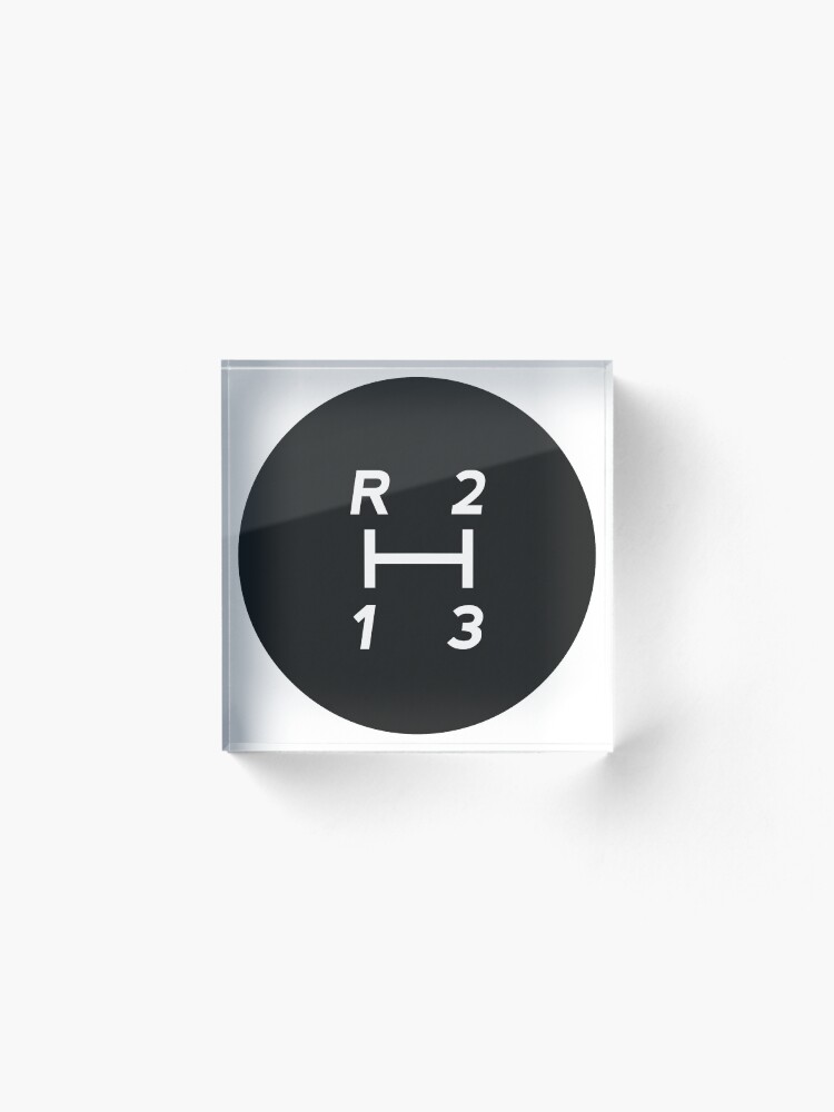 "3Speed Manual Transmission Shift Pattern" Acrylic Block by ApexFibers