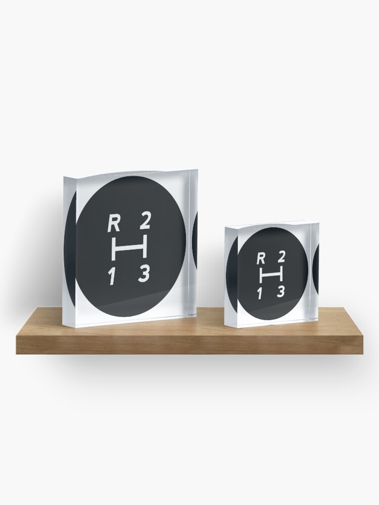 "3Speed Manual Transmission Shift Pattern" Acrylic Block by ApexFibers