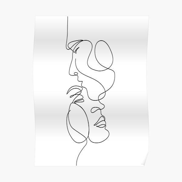 Couple One line Poster