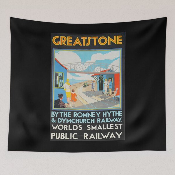 Item preview, Railway Poster Greatstone designed and sold by stickart-marek.