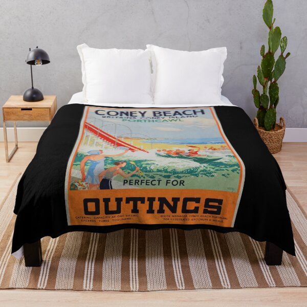 Artikelvorschau, Eisenbahn Plakat Coney Beach entworfen und verkauft von stickart-marek.