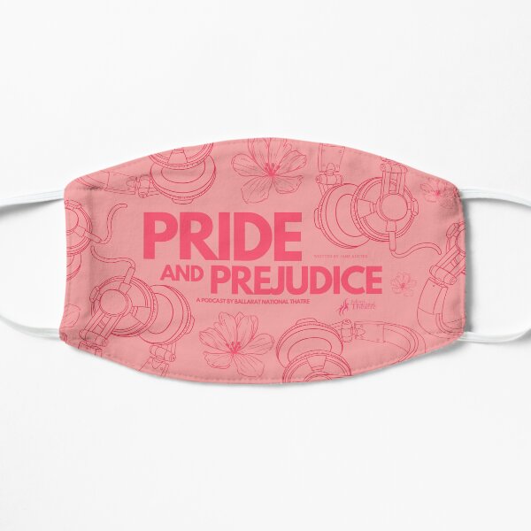 Pink Headphones Face Mask Pride and Prejudice Mask