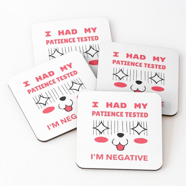 Item preview,  I Had My Patience Tested I'm Negative Funny Face Expression designed and sold by BlueCloverTrend.
