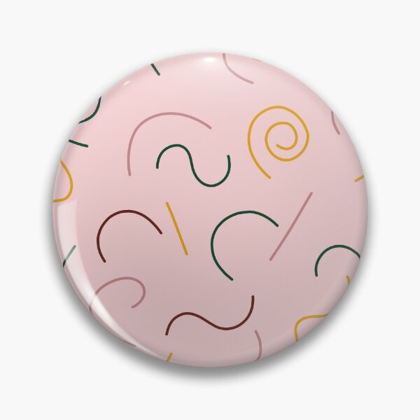 Item preview, pink retro shape pattern designed and sold by Nicole  Desmond.