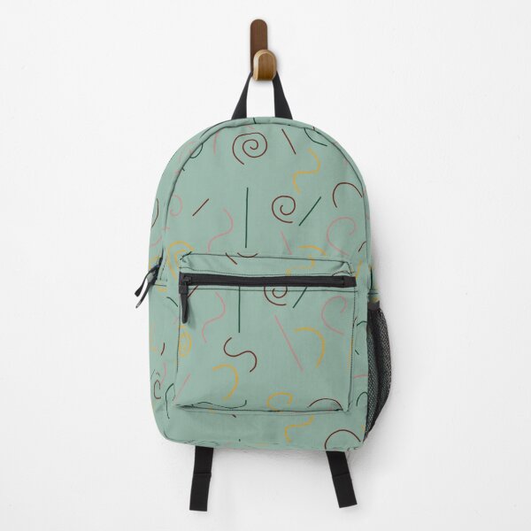 Item preview, green retro shape pattern designed and sold by Nicole Desmond.