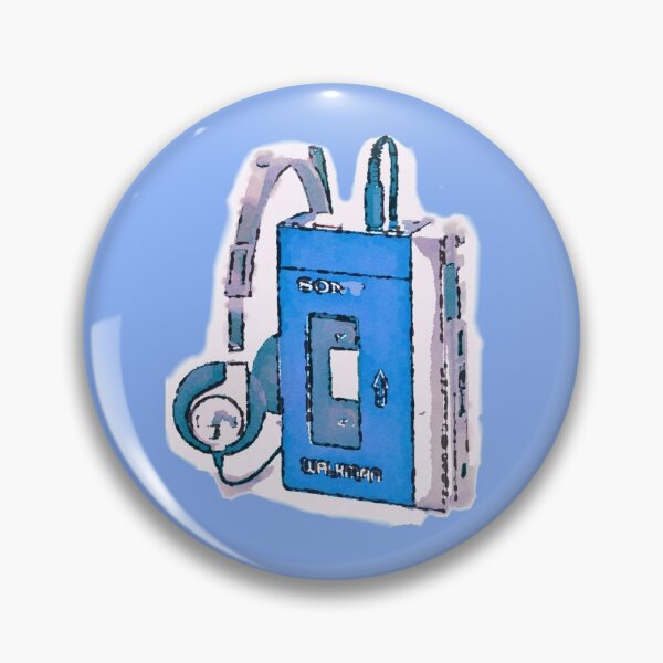 Artikelvorschau, Walkman in Aquarell - BLAU entworfen und verkauft von sillybanana.
