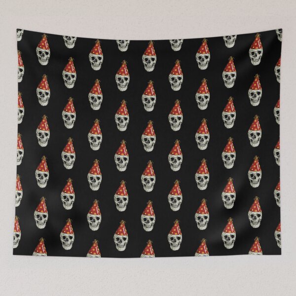 Item preview, Skull Wearing Party Hat designed and sold by blacksnowcomics.