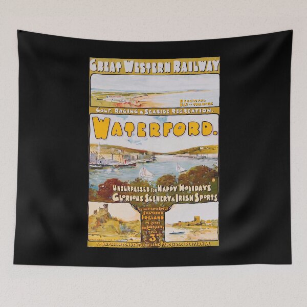 Item preview, cartel ferroviario Waterford designed and sold by stickart-marek.