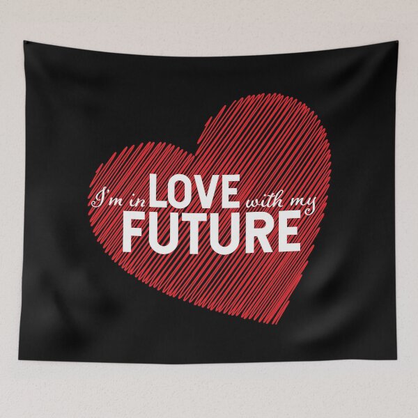 Item preview, I'm in love with my future - red heart designed and sold by LookFrog.