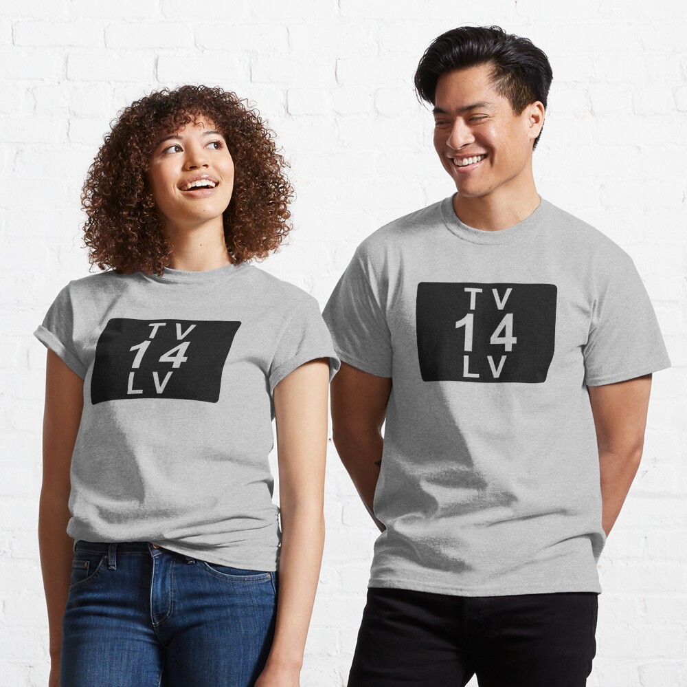 TV 14 LV (United States) white Essential T-Shirt for Sale by