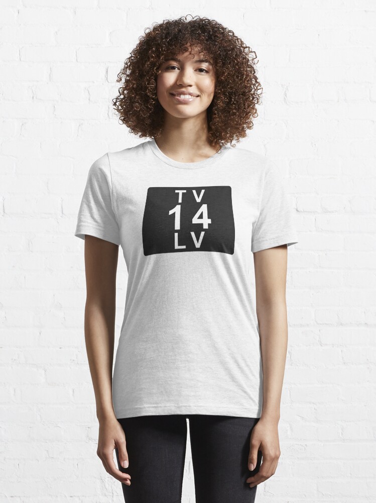 TV 14 LV (United States) white Essential T-Shirt for Sale by