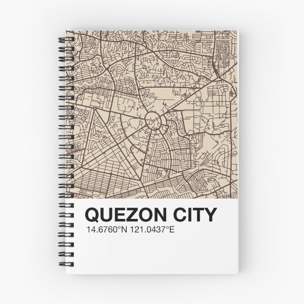 Item preview, Quezon City Map - Kayumanggi designed and sold by LoveLocale.