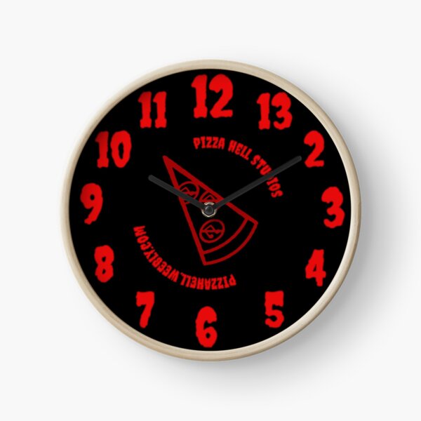 Pizza Hell "Es ist Pizzazeit" Uhr