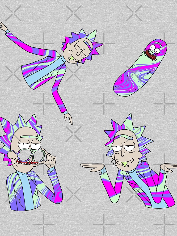 trippy rick sanchez (rick and morty) by illhustration