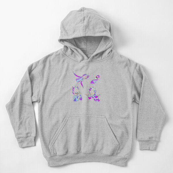 trippy rick sanchez (rick and morty) Kids Pullover Hoodie