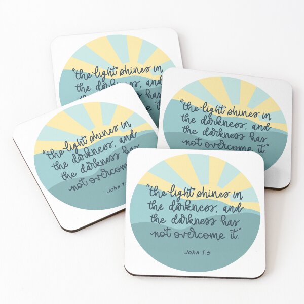 Item preview, John 1:5 Bible Verse designed and sold by mercysart.