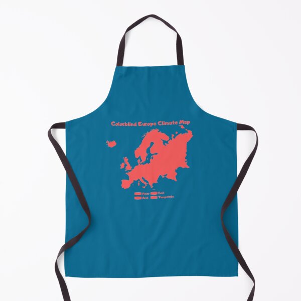Item preview, Colorblind Europe Climate Map designed and sold by InVisibleColors.