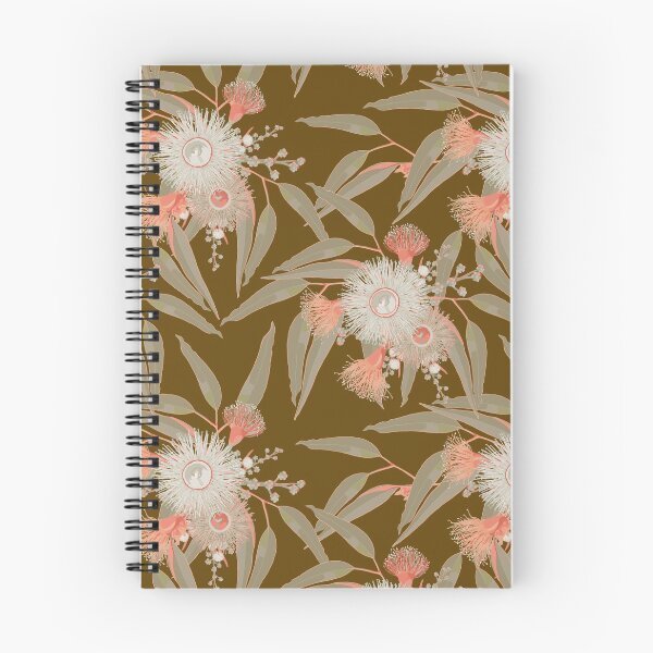 Item preview, Eucalyptus Autumn Blooms - Warm Orange and Brown Palette designed and sold by Sketchbook Designs.