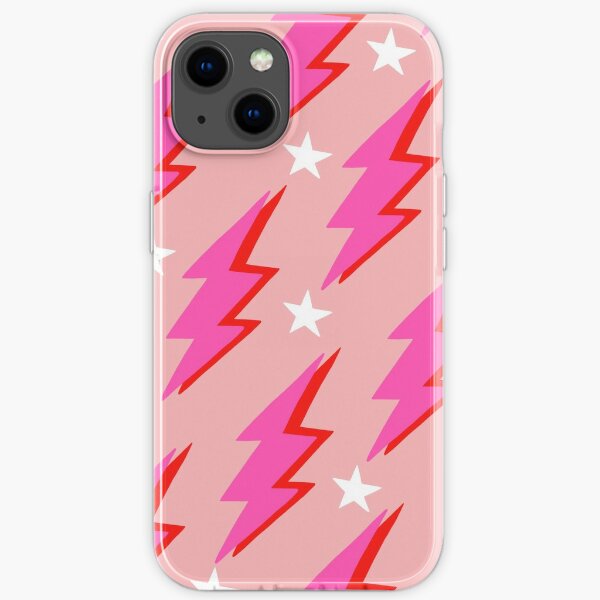 Pink Lightning Bolt iPhone Soft Case