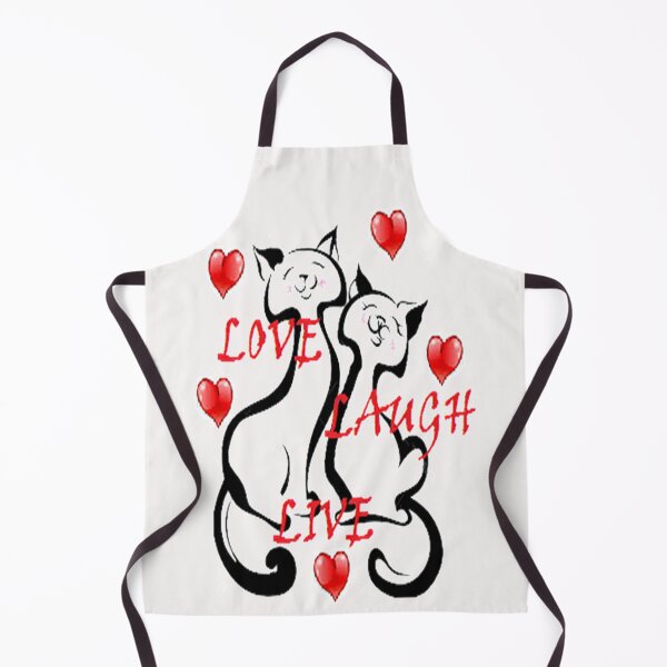 Item preview, Love, Laugh,Live,cute cat design, Design for a cat lover designed and sold by Adri Barnard.