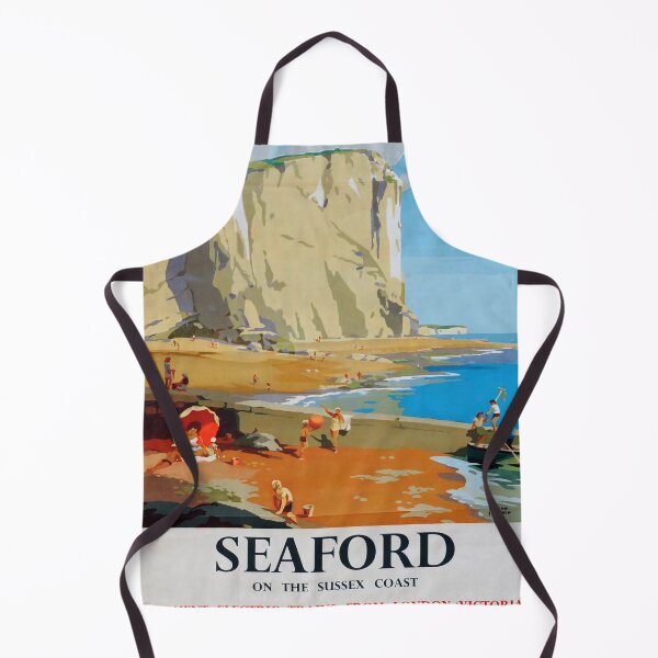 Item preview, Railway Poster Seaford designed and sold by stickart-marek.