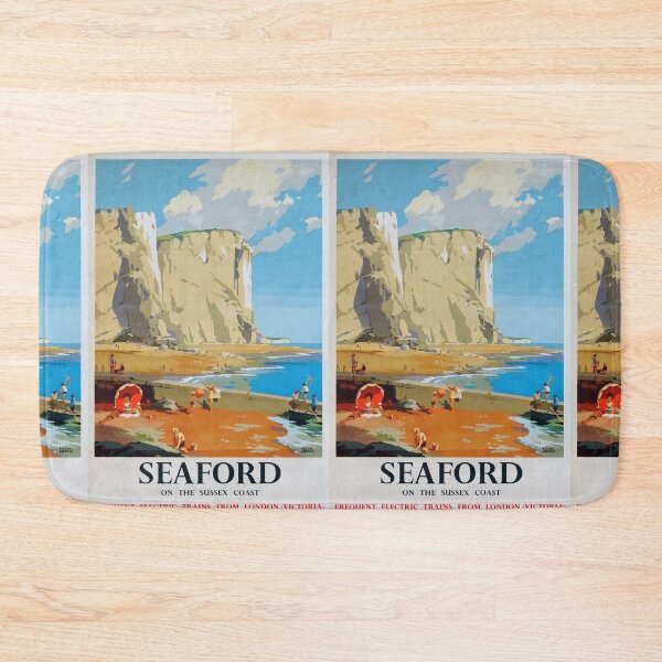 Item preview, Railway Poster Seaford designed and sold by stickart-marek.