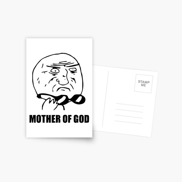 SAD TROLL FACE  Postcard for Sale by Abusive-materia