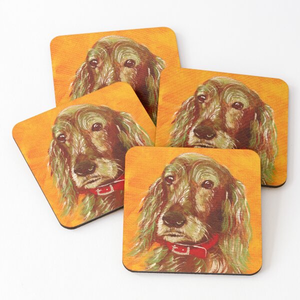 Item preview, DOG: Irish Setter *Lucy*~Pop Art~Original Painting~LilyKoArt designed and sold by Spinning Plates 360.
