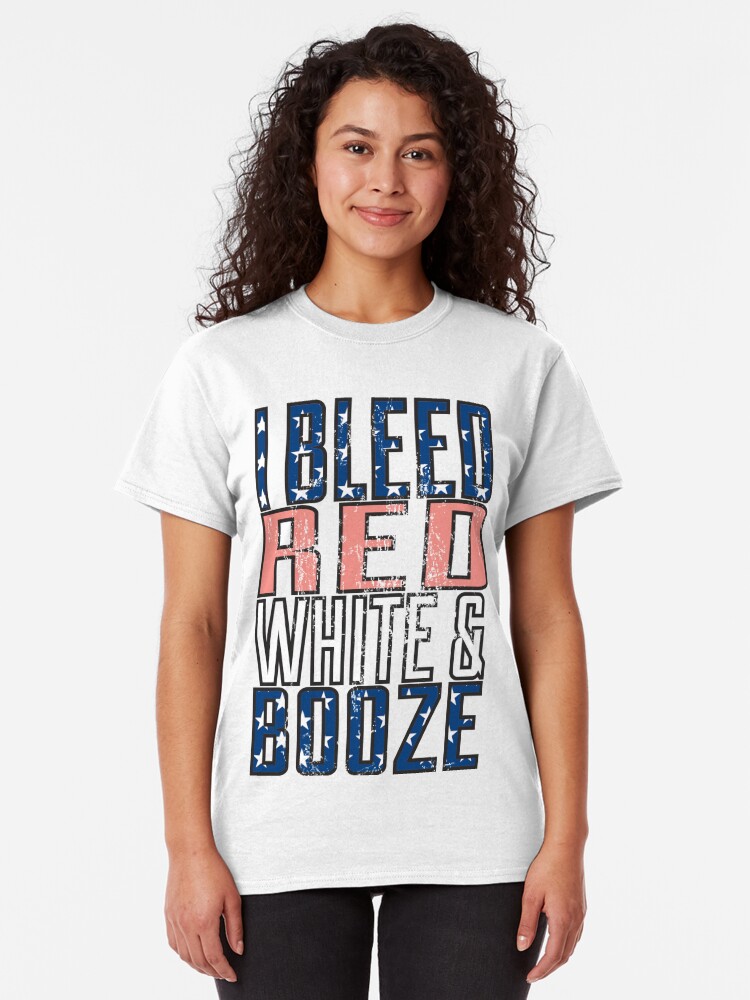 bleed red white and blue shirt